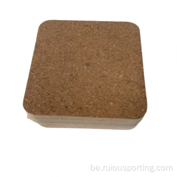 Cork Square Coaster Custom Design для напояў